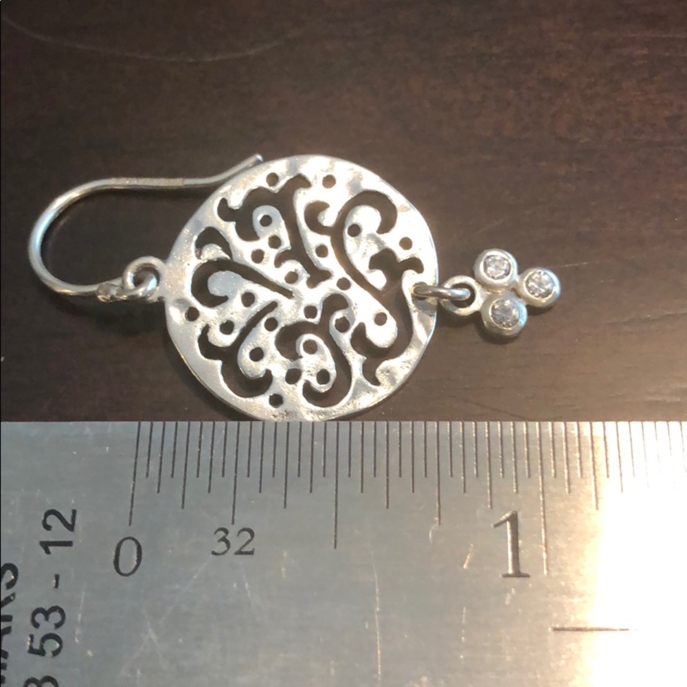 Silpada Sterling Silver & CZ Earrings - Picture 5 of 8